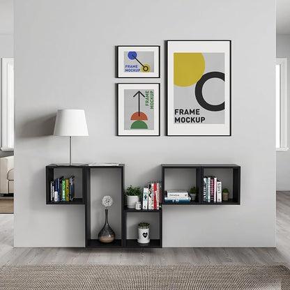 Wall Mount Shelf Set of 4, Floating Cube Shelves - Image 6