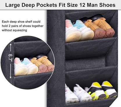 SLEEPING LAMB Over The Door Shoe Organizer - Image 3