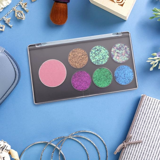 Magnetic Makeup Palette with Frosted Clear Top, 5 Pack Empty Eyeshadow Palettes - Image 4