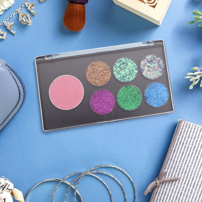 Magnetic Makeup Palette with Frosted Clear Top, 5 Pack Empty Eyeshadow Palettes - Image 4