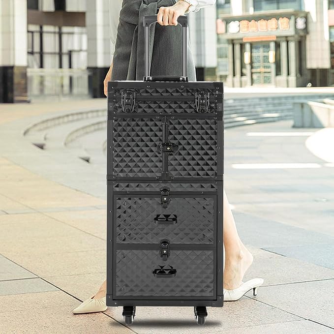Cosmetic Train Case, Makeup Organizer Travel Case - Image 2