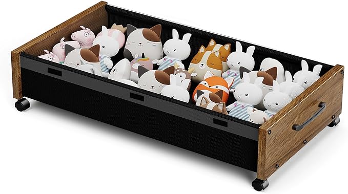 KITHELP Wooden Under Bed Storage by KITHELP