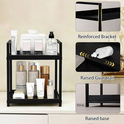 Anyoifax Bathroom Counter Organizer 2 Tier Vanity Storage Countertop Shelf - Image 5