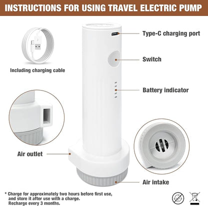 Travel Vacuum Bags with Electric Pump, Vacuum Travel Bags - Image 3