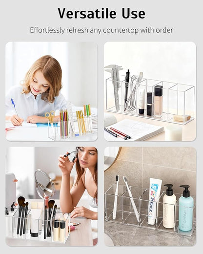 Uniclife Clear Acrylic Pen Holder - Image 7