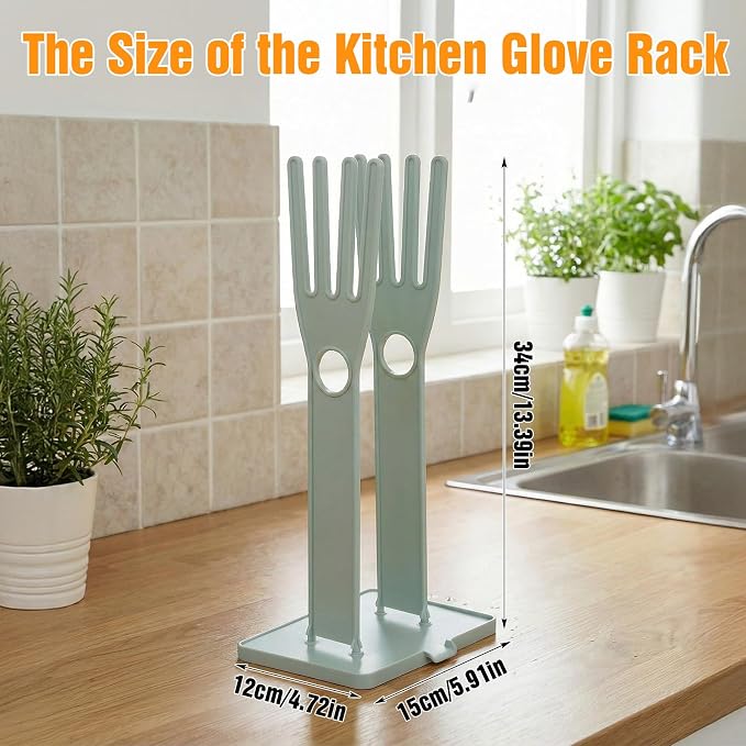JJUNW 1 Pc Kitchen Gloves Holder, Dish Glove Holder Reusable Plastic Glove - Image 3