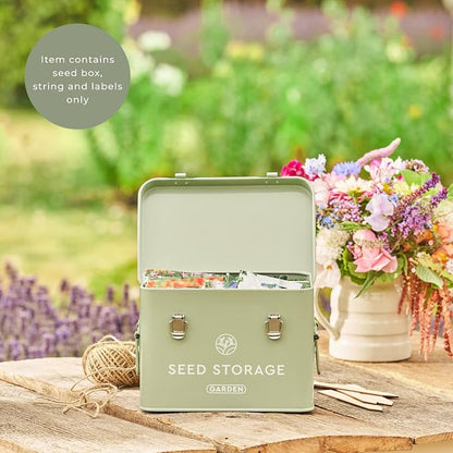 Seed Storage Box – Metal Seed Packet Organizer - Image 8