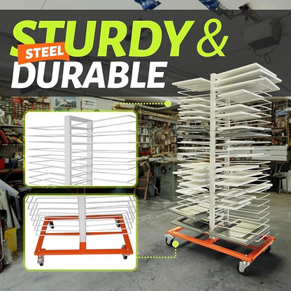 50 Shelves Paint Cabinet Drying Rack - Image 6