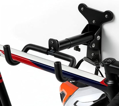 Bike Wall Mount Hanger, Horizontal Rack | Heavy-Duty, Adjustable, by Unknown