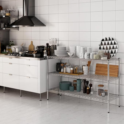 18" Deep x 54" Wide x 34" Height Wire Shelving Kit | 3-Tier | NSF Commercial - Image 6