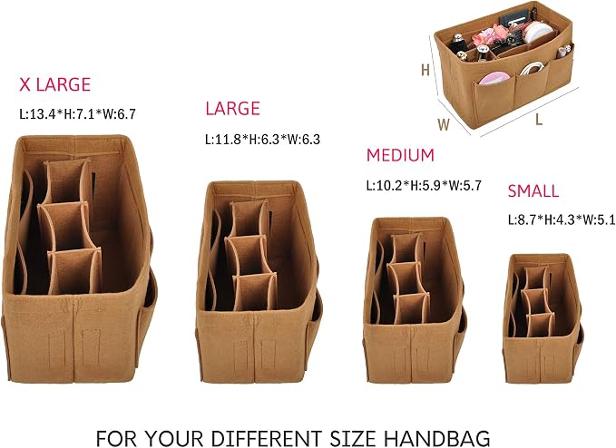Vercord Felt Purse Organizer Handbag Insert Liner Shaper Bag in Bags - Image 4