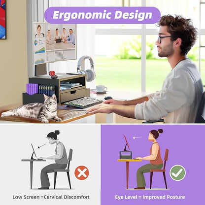 Simple Trending Wood Monitor Stand Riser - Image 8