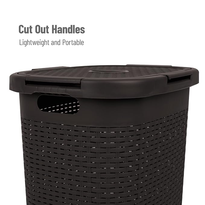 Mind Reader Slim Laundry Hamper - Image 4