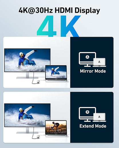 Acer USB C Dock, 7 in 1 USB-C to HDMI Hub, 2 USBA 3.1 GEN1 and 5Gbps Type-C - Image 5