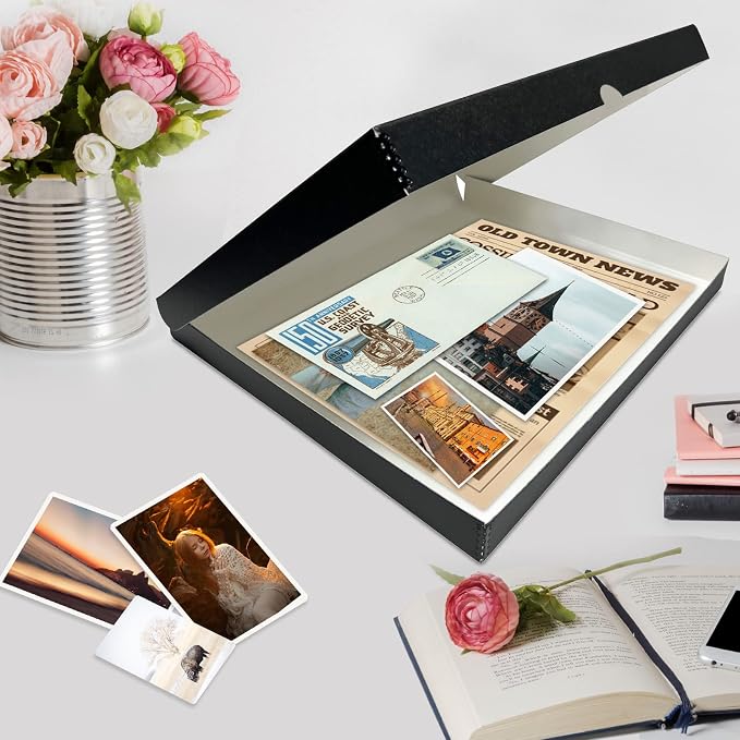Lineco Clamshell Archival Storage Box, 16.5x20.5x1.75 In, Organize and Store - Image 8