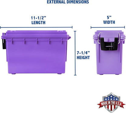 Sheffield Ammo Box Made in USA, Stackable Lockable Ammo Storage Box, Water and - Image 2