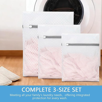 3-Pack Heavy-Duty Honeycomb Mesh Laundry Bags, Washing Bags - Image 7