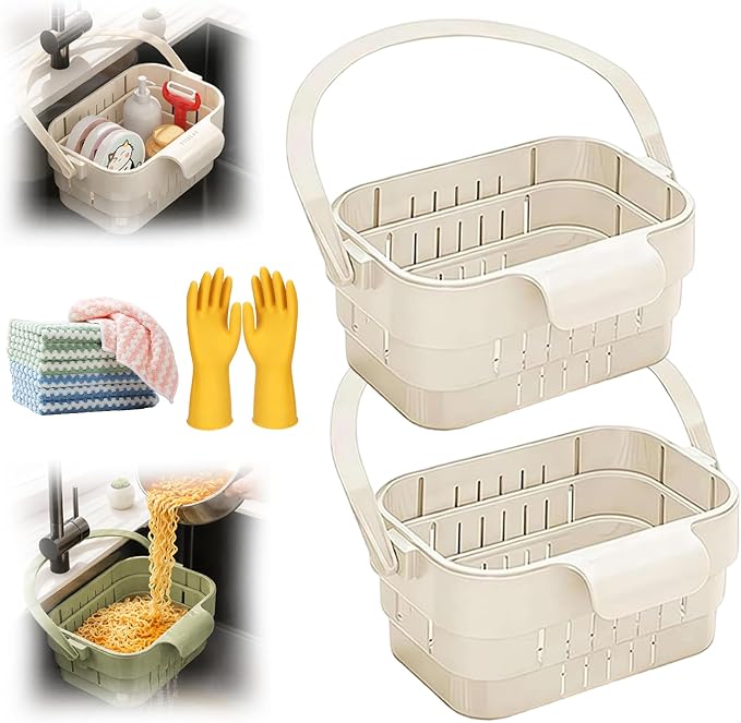 2Pack Multifunctional Hanging Sink Drain Basket by Unknown