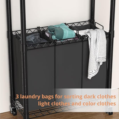 Hodonas Rolling Laundry Basket Organizer - Image 6