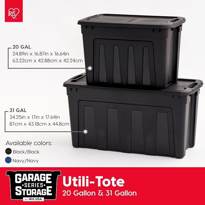 IRIS USA 31 Gallon Heavy Duty Storage Totes - Image 4