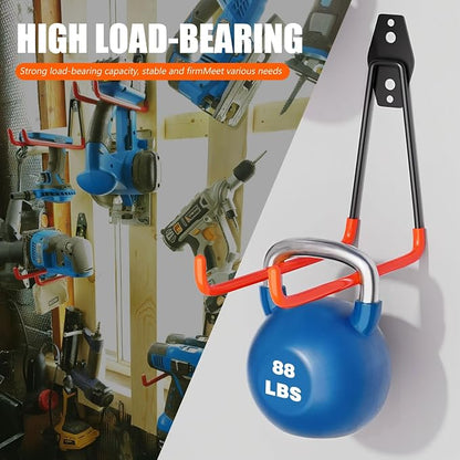 Heavy Duty Garage Storage Hooks, 2 Pack Utility Steel Garage Tool Organizer - Image 4