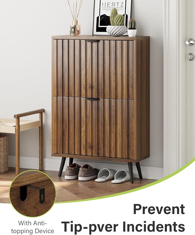 Smart FENDEE Fluted Shoe Storage - Image 4
