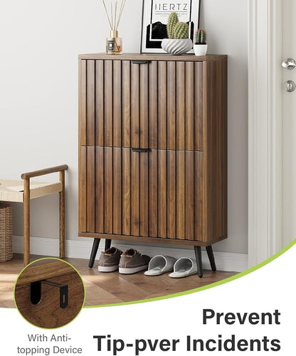 Smart FENDEE Fluted Shoe Storage - Image 4