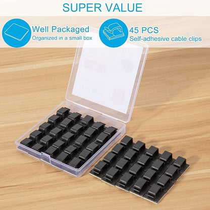 Large Adhesive Cable Clips, Upgraded Wire Clips - Image 2
