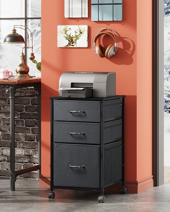 DEVAISE Mobile File Cabinet, Rolling Printer Stand - Image 2