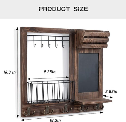 Key Holder for Wall, Mail Organizer Wall Mount - Image 2