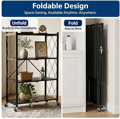 4-Tier Foldable Storage Shelves - Image 6