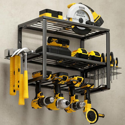 YYR Heavy Duty Power Tool Organizer Wall Mount, Cordless Drill Hanger Storage by YYR