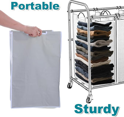 3Pcs Large Laundry Sorter Replacement Bags - Image 6