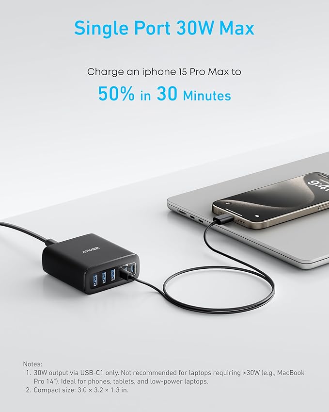 Anker Desktop Charger, Fast Charging USB C Charger - Image 3