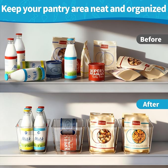 Clear Pantry Organizer Bins, Storage Containers & Plastic Containers - Image 7