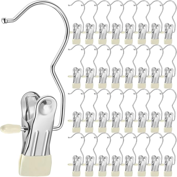 Yinder 150 Pcs Boot Hangers Clips Laundry Hooks Hanging Stainless Steel Clothes by Yinder