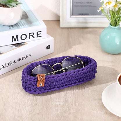 Tioncy Eyeglasses Holder for Nightstand Wool Anti Scratch Desk Bedside Knit - Image 6