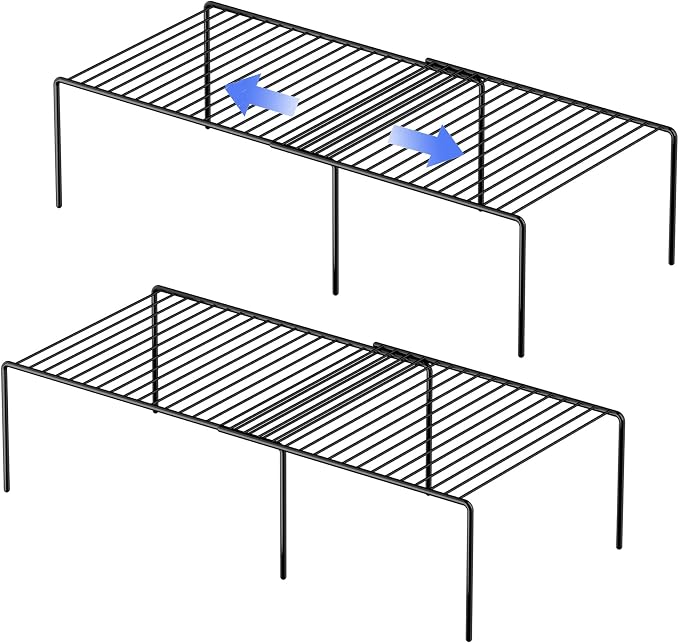 Redrubbit Expandable Metal Rustproof Kitchen Counter and Shelf Rack, 4 Piece by Redrubbit