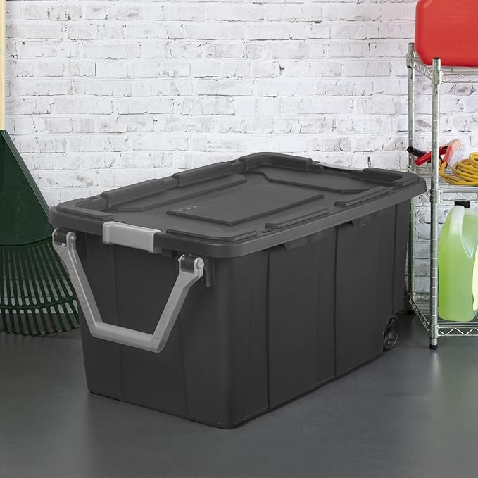 Extra Large Storage Bin, 40 Gallon Wheeled Plastic Storage Container - Image 4