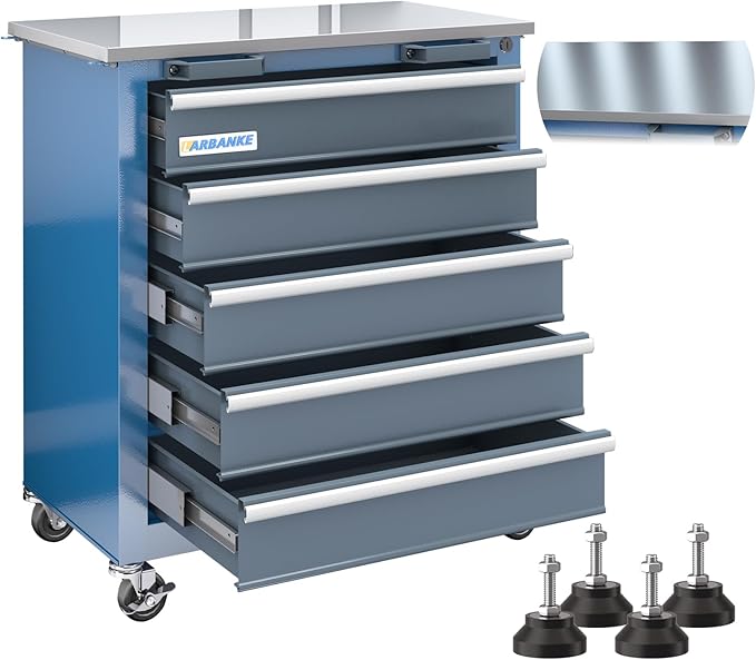LARBANKE 5-Drawer Rolling Tool Chest by LARBANKE