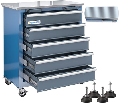LARBANKE 5-Drawer Rolling Tool Chest by LARBANKE