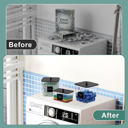 POLRAI 3 Pack Laundry Pod Containers and Dryer Sheet Holder - Image 7