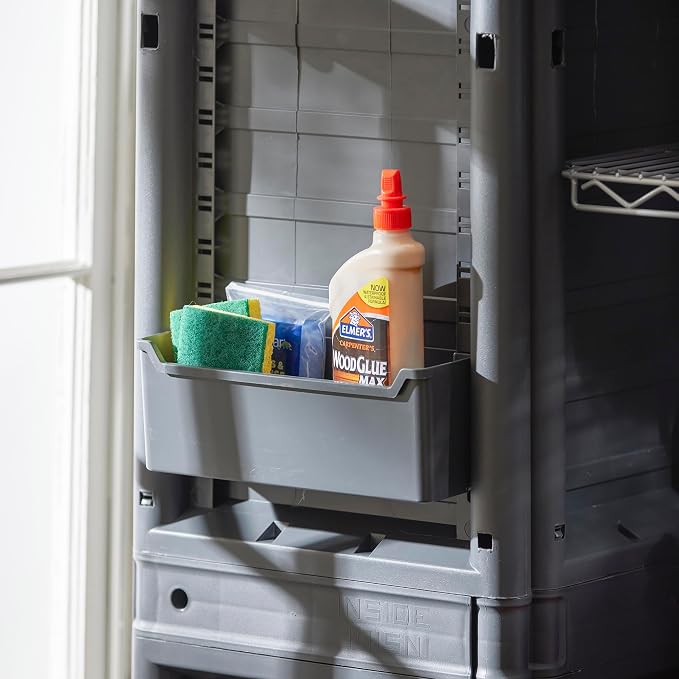 Gracious Living 3-Shelf Base Cabinet, MaxIt Lockable Utility Storage - Image 5