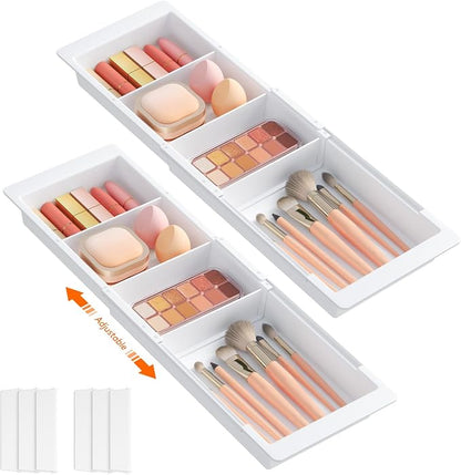 Lifewit 2 Pack Sliding Makeup Drawer Organizer Trays by Lifewit