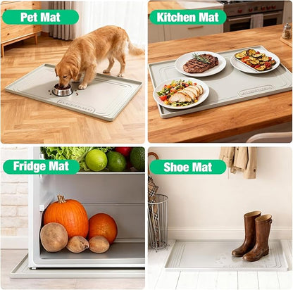 Aisslro Under Sink Mat 34" X 22", Waterproof Silicone Cabinet Organizer - Image 7