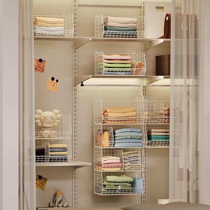 4 Tier Extra Large Hanging Closet Organizer, Closet Organizer Hanging - Image 2