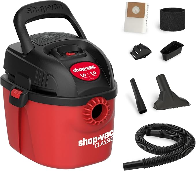 Shop-Vac 2021000 1 Gallon 1 Peak Wet/Dry Vac, Portable Compact Micro Vacuum by Shop-Vac