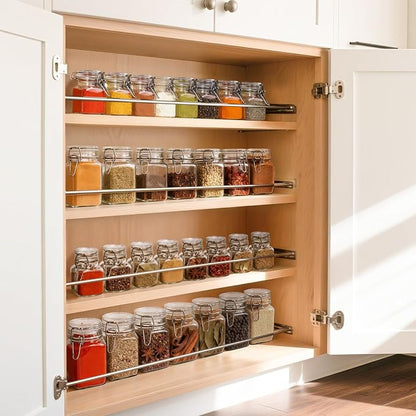 ComSaf Set of 12 Square Glass Jars - Image 5