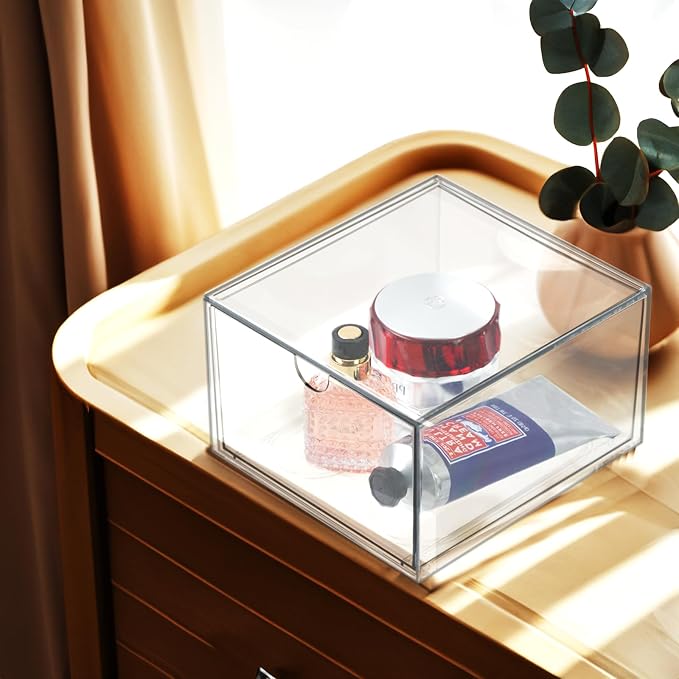 Clear Drawer, Arclic Box, Makeup Organizer Container, Tissue Dryer Sheet Holder - Image 5