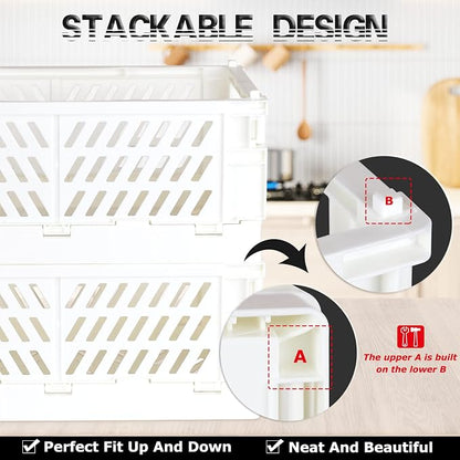 Tixill 2-Pack Mini Foldable Plastic Baskets - Image 4